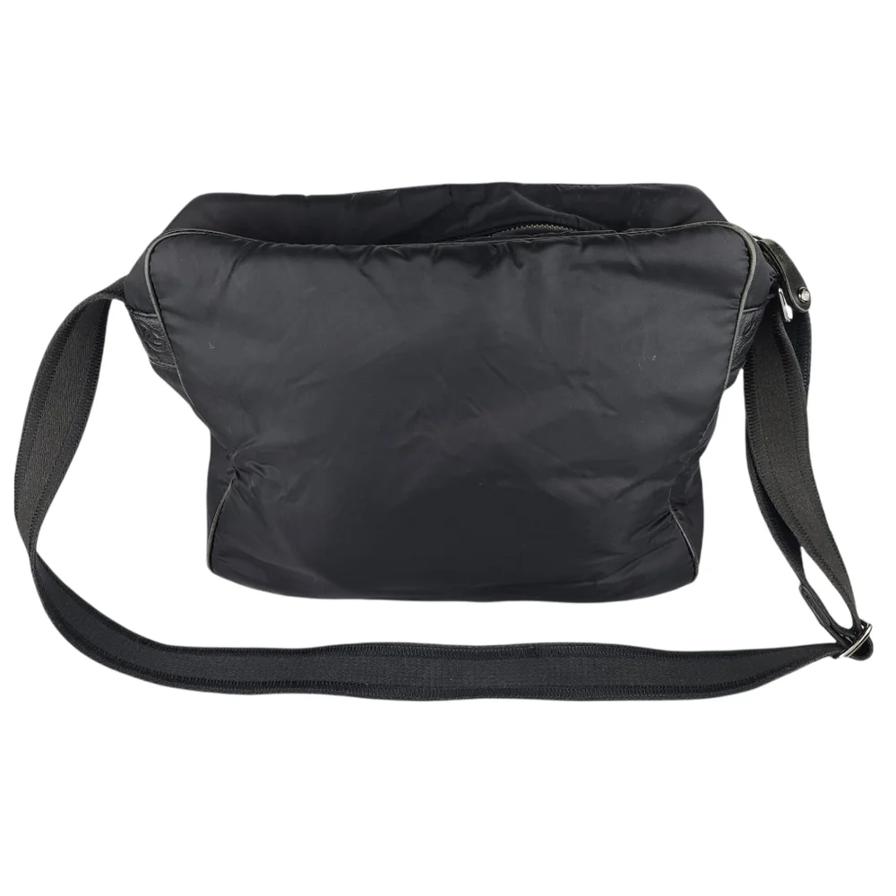 Dolce & Gabbana Nylon Leather Black Bag